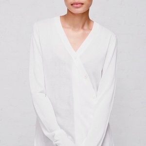 AALTO NWT Curved Placket Silk Blend Cardigan